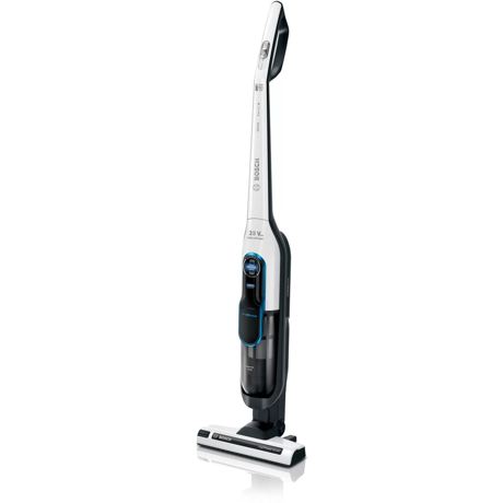 Aspirator vertical Bosch Athlet ProSilence BCH86SIL2, 25.2V, 0.9 L, Perie AllFloor HighPower, 3 viteze, Filtru igienic, ProSilence System, Alb