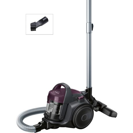 Aspirator fara sac Bosch GS05 Cleann'n BGC05AAA1, 700 W, 1.5 l, EPA, Gri-stone/Dark Violet
