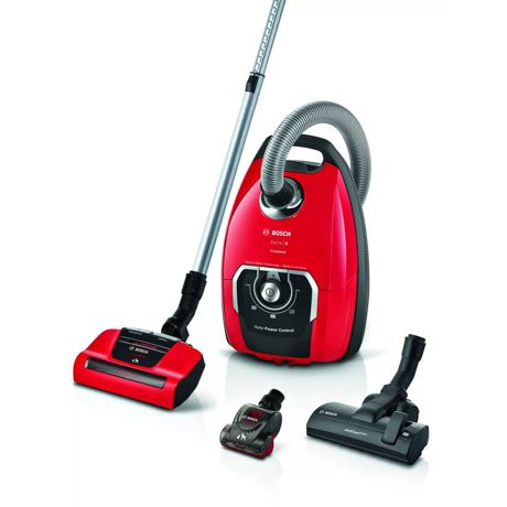 Aspirator cu sac Bosch Serie 8 Pro Animal BGL8PET2, 650W, 5 L, Perie universală, Duză AirTurbo Plus, Miniduză AirTurbo, Tornado red