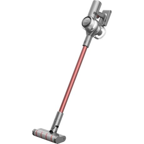 Aspirator vertical Xiaomi Dreame V11, 25.2 V, 0.5 L, Display, 3 trepte putere, Rosu/argintiu