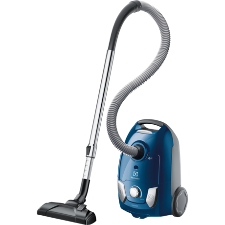 Aspirator cu sac Electrolux EasyGo EEG41CB, 750 W, 3 L, Perie DustPro, Filtru H12 lavabil, Tub telescopic, Albastru