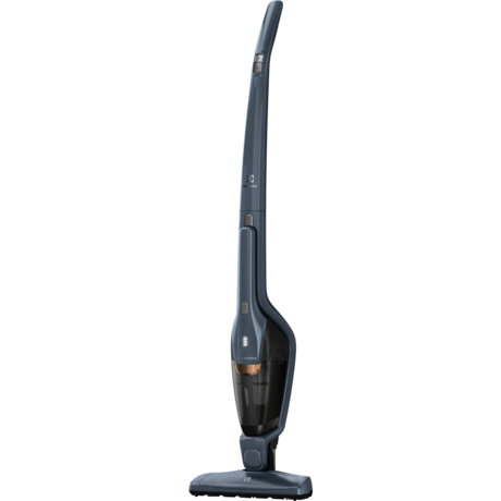 Aspirator vertical Electrolux Ergorapido EERC75DB, 18V, 0.5 L, Autonomie 13/35 minute, Dubla filtrare, Albastru denim