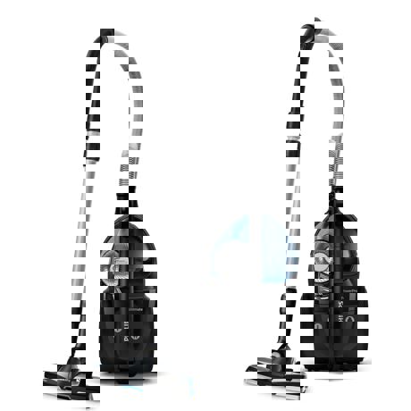 Aspirator fara sac Philips PowerPro Ultimate FC9929/09, 650 W, 2.2 L, Filtru HEPA 13, Cap de aspirare TriActiveMax, Cap de aspirare cu perie Super Turbo, Telecomandă integrată, Albastru