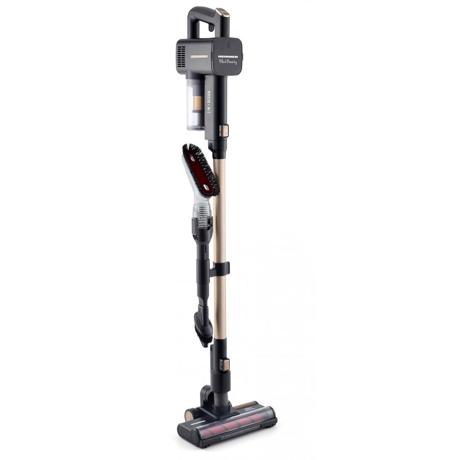 Aspirator vertical Heinner HSVC-V29.6SBK, 29.6 V, 0.35 L, Perie electrica cu lumini LED, Autonomie 35 min. (mod Eco), 2 viteze, Negru