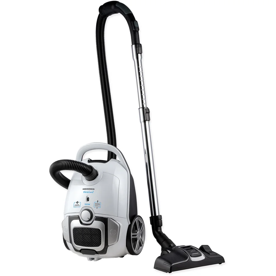 Aspirator cu sac Heinner HVC-M700WH, 700 W, 3 L, Filtru HEPA, Accesoriu spatii inguste, Alb