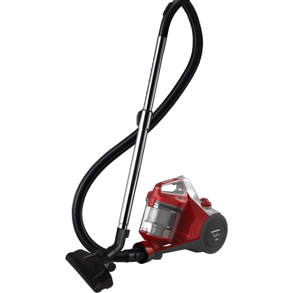Aspirator fara sac Heinner Daphne HVC-MC700RD, 700 W, 2L, Filtrare ciclonica, HEPA 12, Rosu