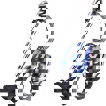 Aspirator fara sac Heinner Sapphire HVC-V750BL, 750W, 2.2L, Filtrare ciclonica, HEPA 13, Albastru/Sampanie