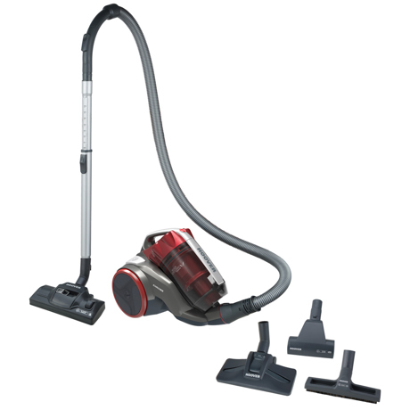 Aspirator fara sac Hoover KHROSS KS50PET 011, 550 W, Filtru EPA, Perie pentru curatare covor, Rosu 39001564
