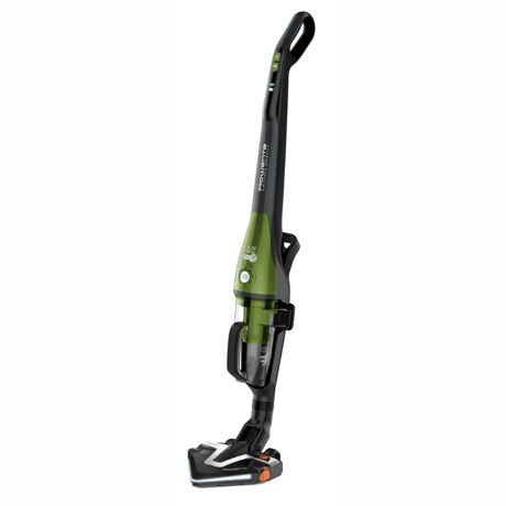 Aspirator vertical Rowenta Air Force Serenity RH9172WO, 0.5 L, Autonomie 1 ora si 10 minute (max.), Cap de aspirare Delta Ultra Slim cu iluminare LED, Gri/verde