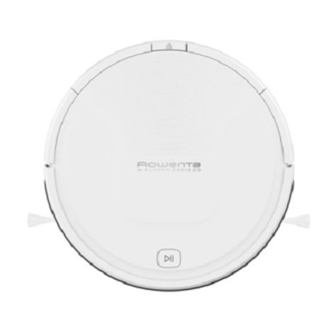 Robot de aspirare Rowenta Explorer Serie 20 RR6827WH, 0.25 L, 3 programe de curatare, Senzori infrarosu, Autonomie 150 min., Alb