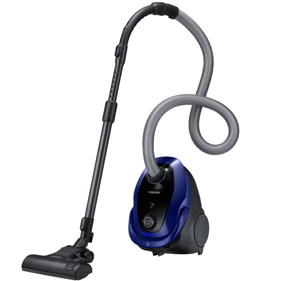 Aspirator cu sac Samsung VC07M25E0WB, 750 W, 2.5 l, Negru/Albastru
