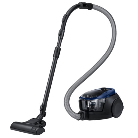 Aspirator fara sac Samsung VC07M3110VB, 750 W, 2 l, Negru/Albastru