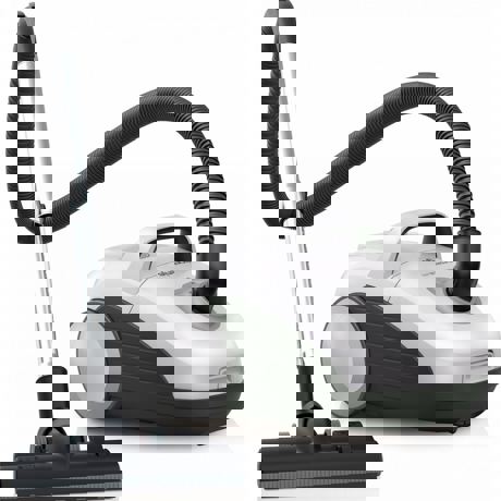 Aspirator cu sac Gorenje G Force Lite VCEA21GLW, 3 L, 700 W, Filtru HEPA, Perie XpandZone, Roţi de cauciuc, Alb