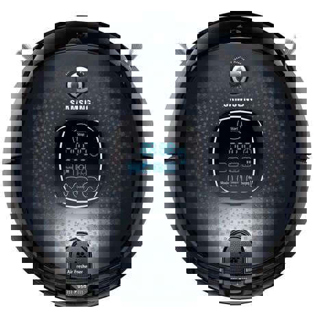 Aspirator Robot Samsung VR10F53UBAK, Telecomanda, Acumulatori, Negru