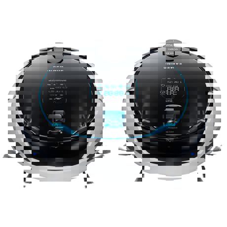 Aspirator robot Samsung Visionary Mapping System VR10J5051UD, 0.6 l, 1 perete virtual, Negru/Gri