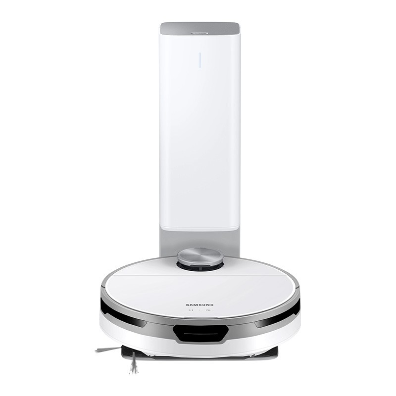 Aspirator Robot Samsung JetBot+ VR30T85513W/GE, 60W, Clean Station, Digital Inverter, Senzor trepte, Wi-Fi, Aspirare uscată, 0.3L, Alb