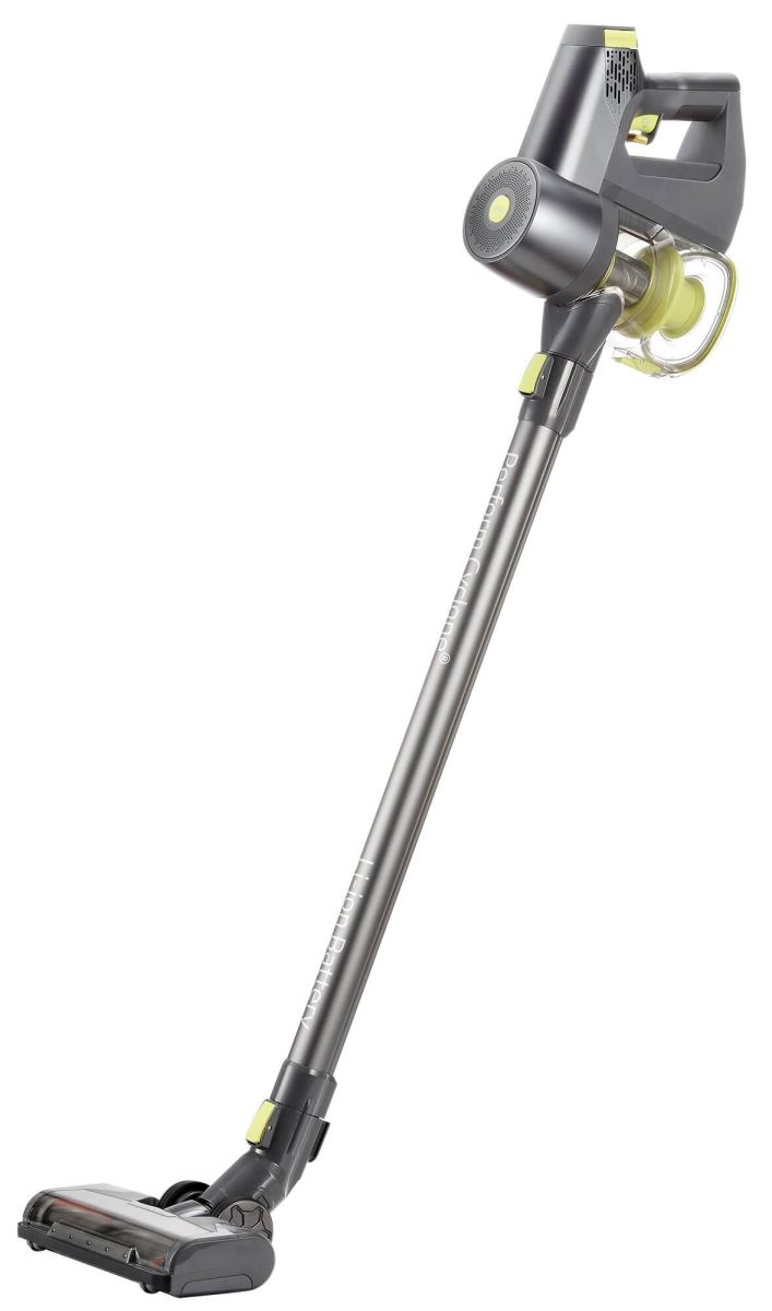 Aspirator vertical Beko PractiClean VRT82821BV, 21.6 V, Recipient 0.7 L, HEPA 10, Autonomie 40 min. (max.), Perie RolloTurbo, Gri/verde