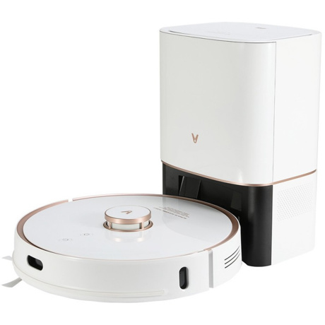 Aspirator Xiaomi VIOMI Robot S9, 50W, WI-FI, 0.3 L (recipeint praf), 0.25 L (rezervor apa), Functie mop, Alb