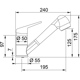 Baterie Franke Novara Plus Duş jet dublu oyster 115.0470.666