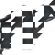Baterie Franke Novara Plus Duş jet dublu nero 115.0470.675