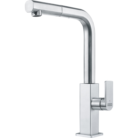Baterie Franke Mythos, Extractibil, Monocomanda, Pipa rotativa, Inox 115.0547.853