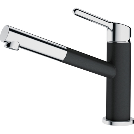 Baterie Franke Orbit, Extractibil monojet, Monocomanda, Negru 115.0623.057
