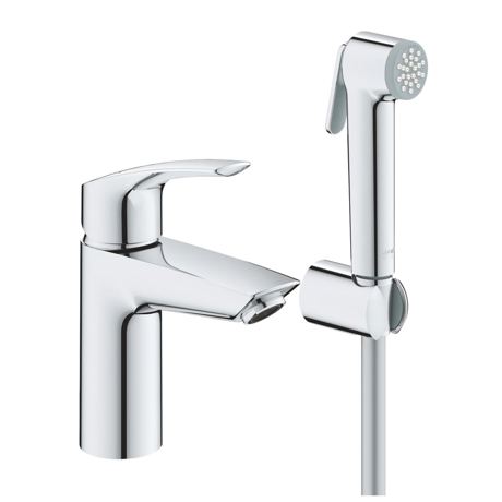 Baterie lavoar Grohe Eurosmart Cosmopolitan, Monocomanda, Marime S, Dus igienic, Crom, 23124003