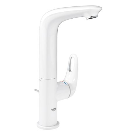 Baterie lavoar Grohe Eurostyle New L-Size, Maner loop, Moon white, 23569LS3