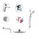 Set 7 in 1 pentru baie Kludi Logo Neo, Pentru Sisteme incastrate, 376300575