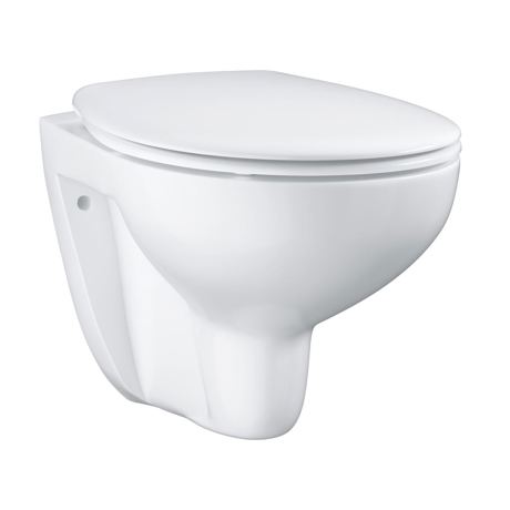 Set vas WC si capac soft close Grohe Bau Ceramic suspendat, Cu montare pe perete, Alb, 39351000