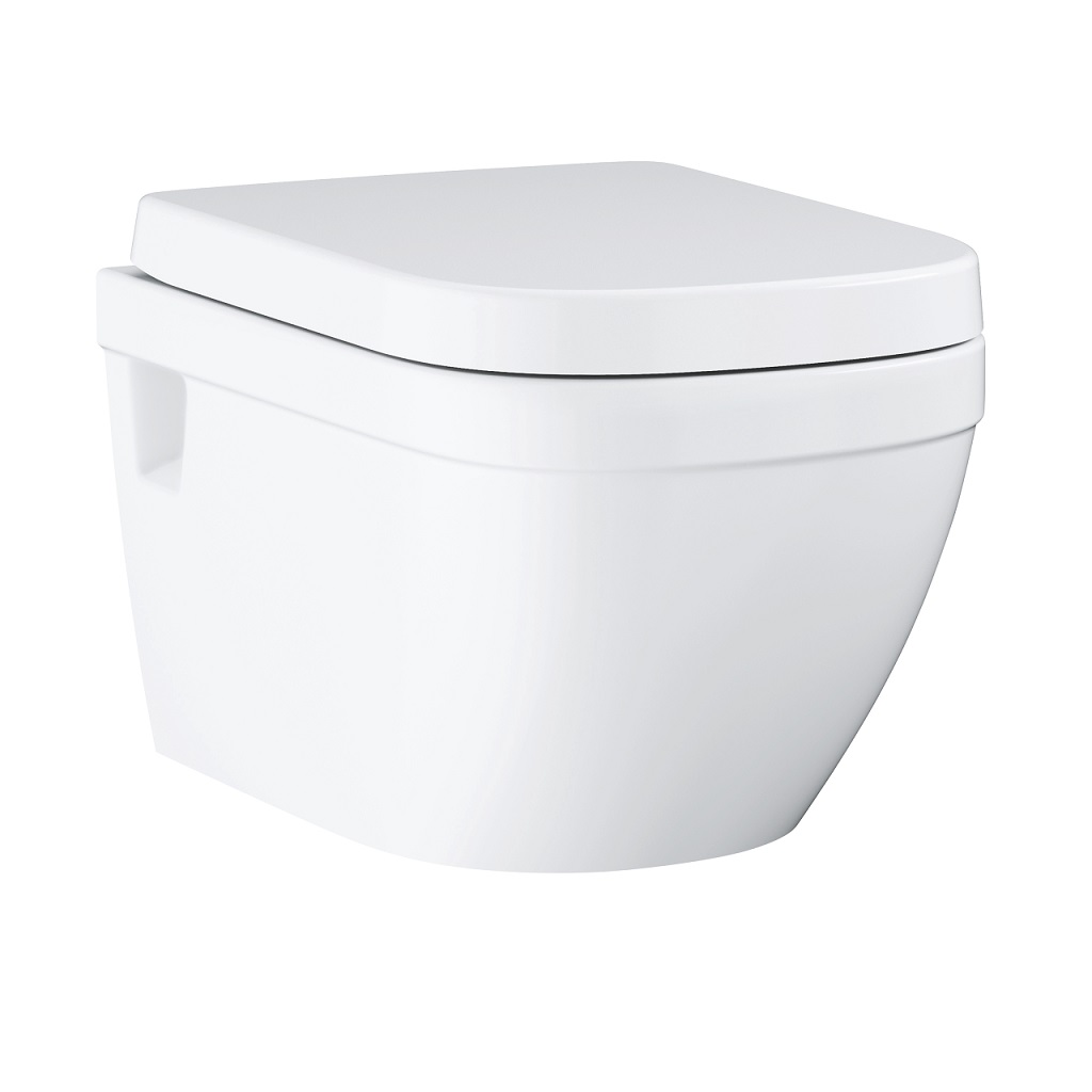 Set vas WC si capac soft close Grohe Euro Ceramic, Montare pe perete, 39703000