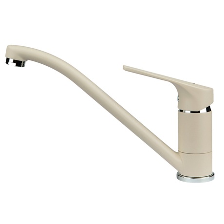 Baterie de bucătărie Teka MTP 913, Teavă joasă, Aerator anticalcar, Topaz Beige, 46913020T