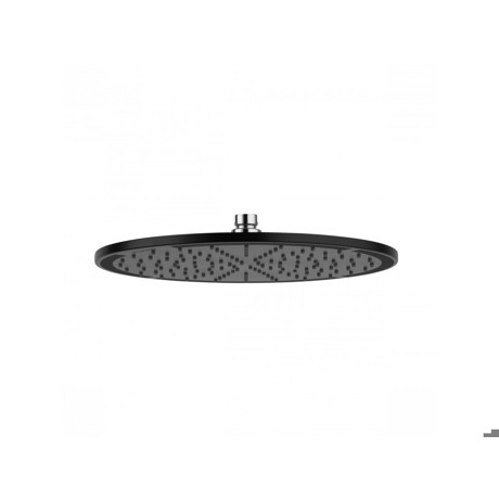 Cap dus rotund Kludi A-QA, 300 mm, Fără braţ duş, Negru, 6433087-00