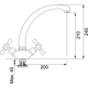 Baterie Franke Ambra 115.0028.190, Dubla comanda, Bronz