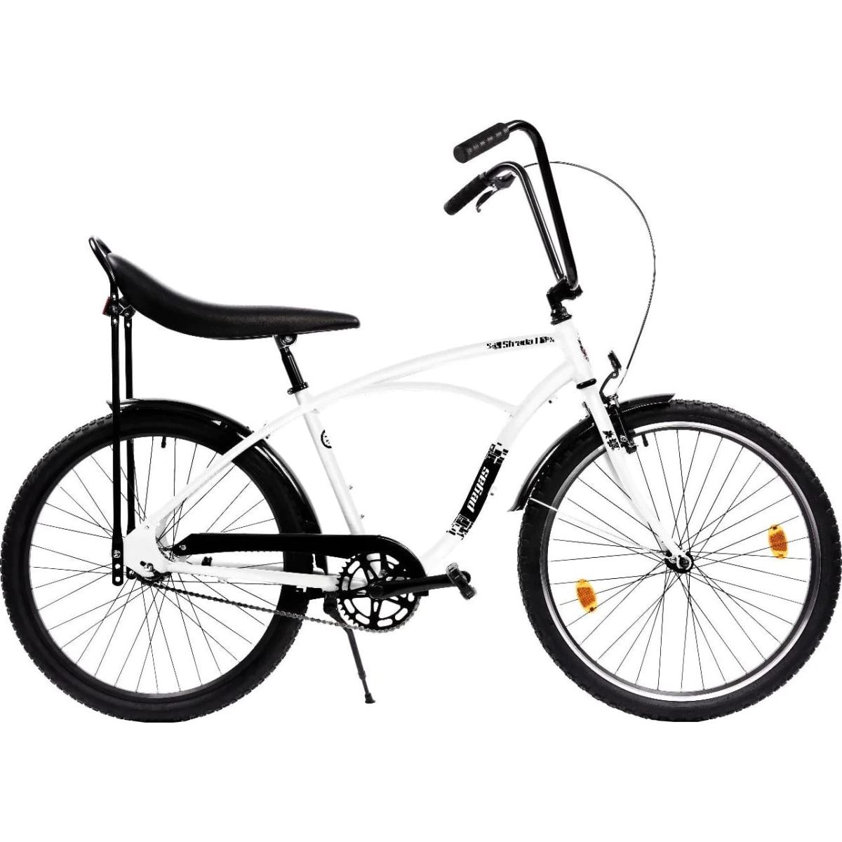Bicicleta Pegas Strada 1, cadru otel, marime cadru 17 Inch, 1 viteza, roti 26 inch, Alb Perlat