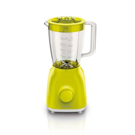 Blender de masa Philips Daily Collection HR2100/40, 400 W, 1.25 l, 2 Viteze, Functie impuls, Lime