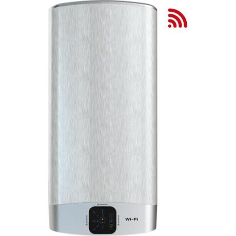Boiler electric Ariston Velis Wi-Fi 50 EU, 50 L, 2x1500 W, Functie Eco Vevo, Conexiune Wi-Fi, Display, Argintiu 3626323