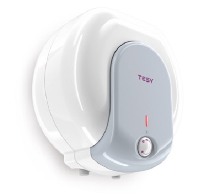 Boiler electric Tesy Compact GCA 1515 L52 RC, 15 L, 1500W, Instalare deasupra chiuvetei, Alb/gri