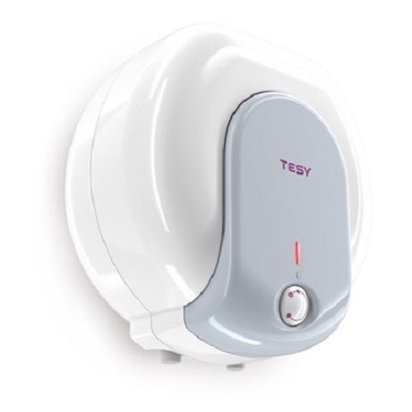 Boiler electric Tesy Compact GCA 1515 L52 RC, 15 L, 1500W, Instalare deasupra chiuvetei, Alb/gri