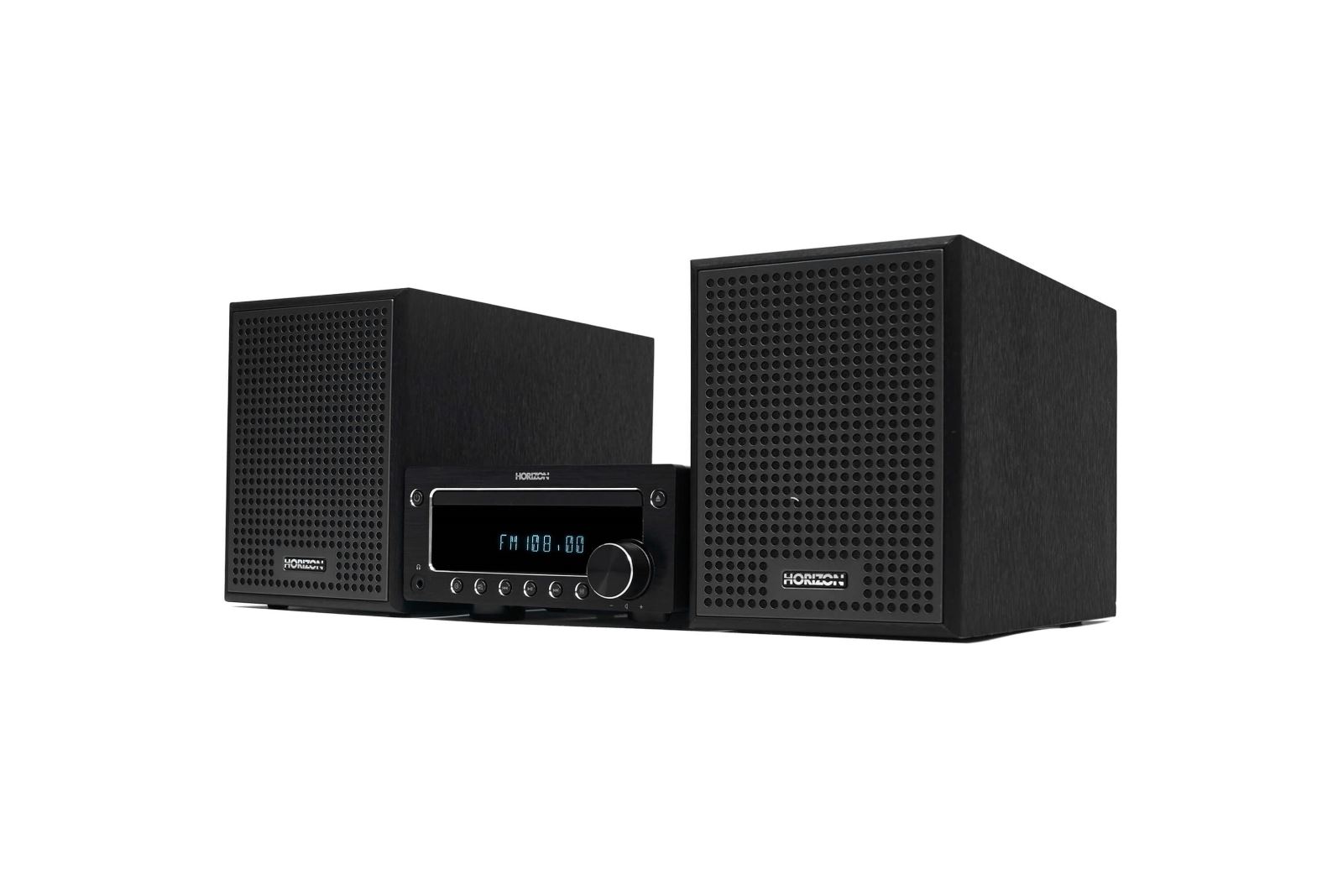 Micro sistem Hi-Fi Horizon HAV-M7700, 50W (25W x2), AUX, CD, USB, Bluetooth 3.0, FM Digital Radio, Timer, Telecomanda, Display VFD, Negru