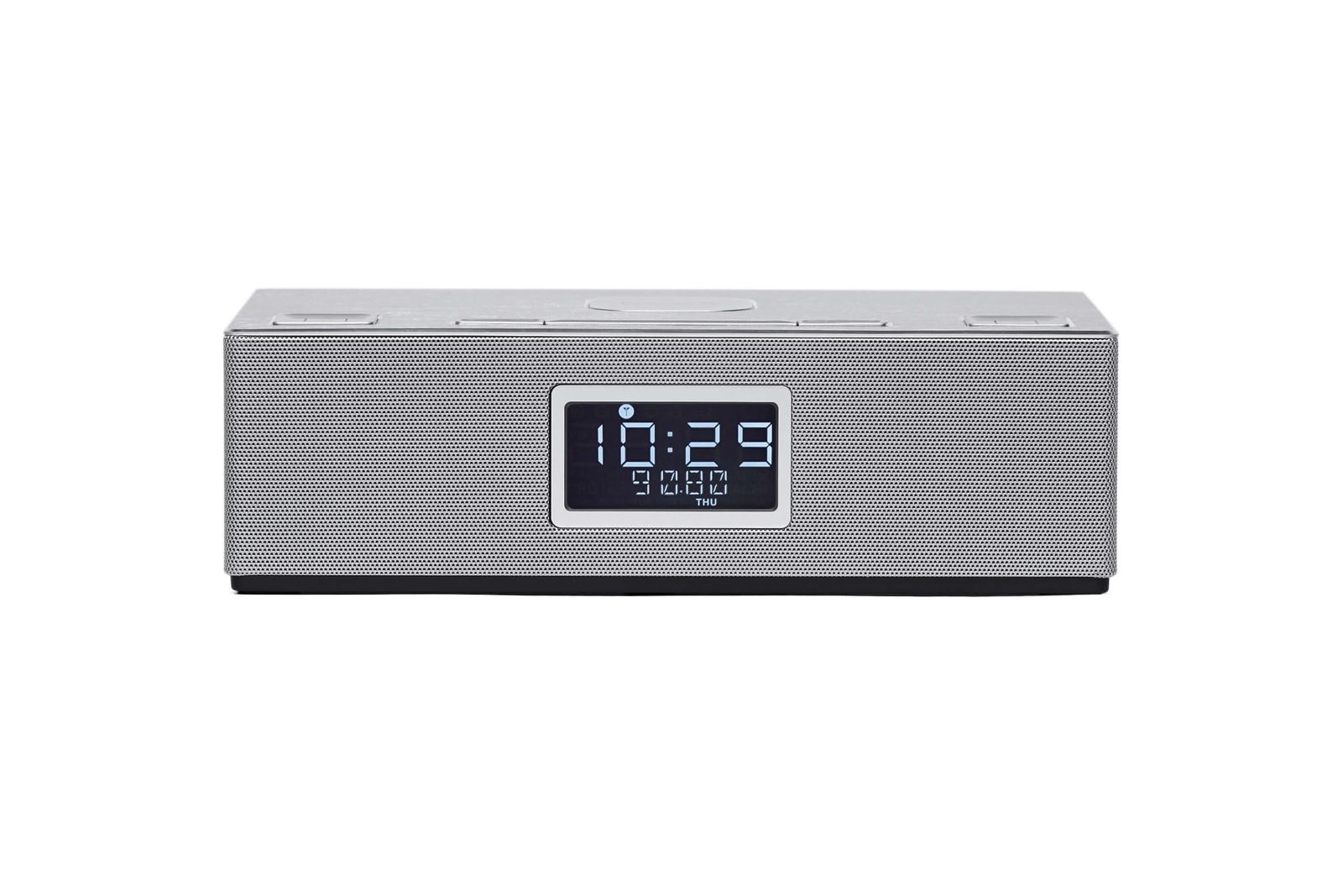 Radio Clock Horizon HAV-P4200, Qi Wireless Charging, 10W (5W x2), AUX, USB, Bluetooth 4.2, FM Digital Radio, Dual Alarm, Telecomanda, Display LCD Display, Argintiu
