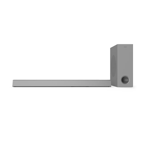 Soundbar Philips HTL3325/10, 3.1 CH, 300 W, Bluetooth®, Dolby Digital, AUX, USB, Telecomanda, Subwoofer wireless, Gri