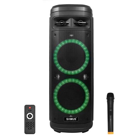 Boxa portabila Samus Ibiza 10, 160W, Radio, Bluetooth, Microfon, Telecomanda, Negru