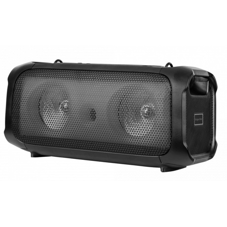 Boxa Bluetooth portabila Kruger&Matz Music Box Party DJ, 30W, USB, Iluminare LED, Micro SD, Negru