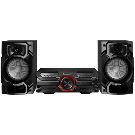 Minisistem audio Panasonic SC-AKX320E-K, 450 W, Redare USB, Radio, Bluetooth, Funcţie D.Bass, Negru