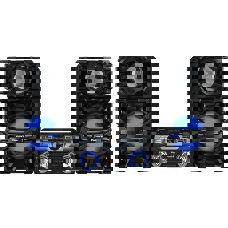 Sistem audio Panasonic SC-MAX4000EK, 2400 W, Woofer, CD, NFC, Bluetooth, 2 GB memorie, Negru