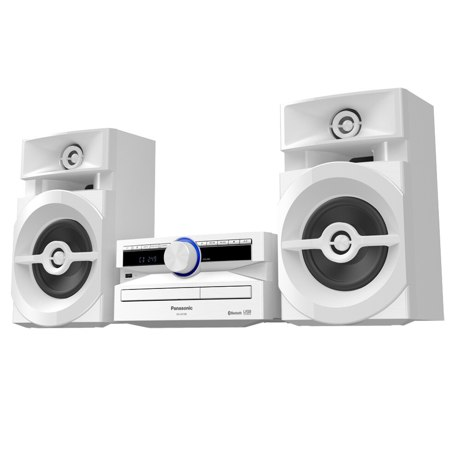 Sistem audio Panasonic SC-UX100E-W, 300 W, CD, Radio, Bluetooth, D.Bass, Negru