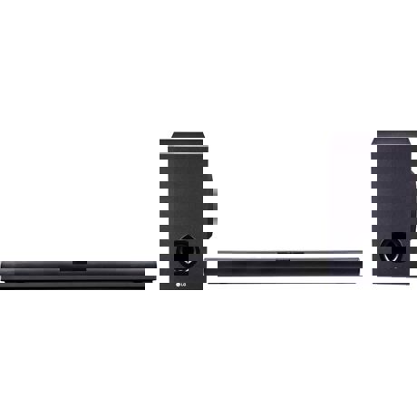 Soundbar LG SJ2, 2.1, 160 W, Bluetooth, Subwoofer wireless, Negru