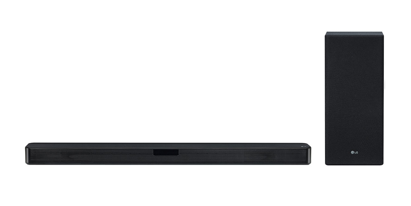 Soundbar LG SL5Y, 2.1, 400 W, Bluetooth, Subwoofer wireless, SoundSync, DTS Virtual:X, Negru