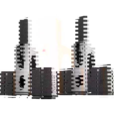 Boxe 5.1 Serioux Enviro 511FM, 50W RMS, Piano Cream